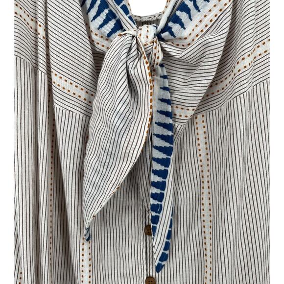 Veronica Beard dress Abilene tie detail cotton blend cover up X-Large XL - Picture 4 of 11